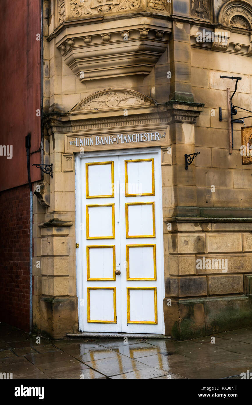 Ein regnerischer Tag in Stockport Stockfoto