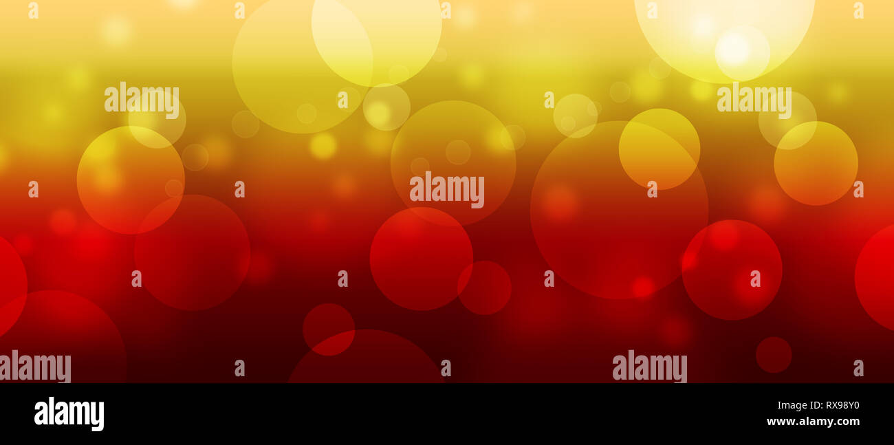 Rote und gelbe bubble Hintergrund Stockfoto