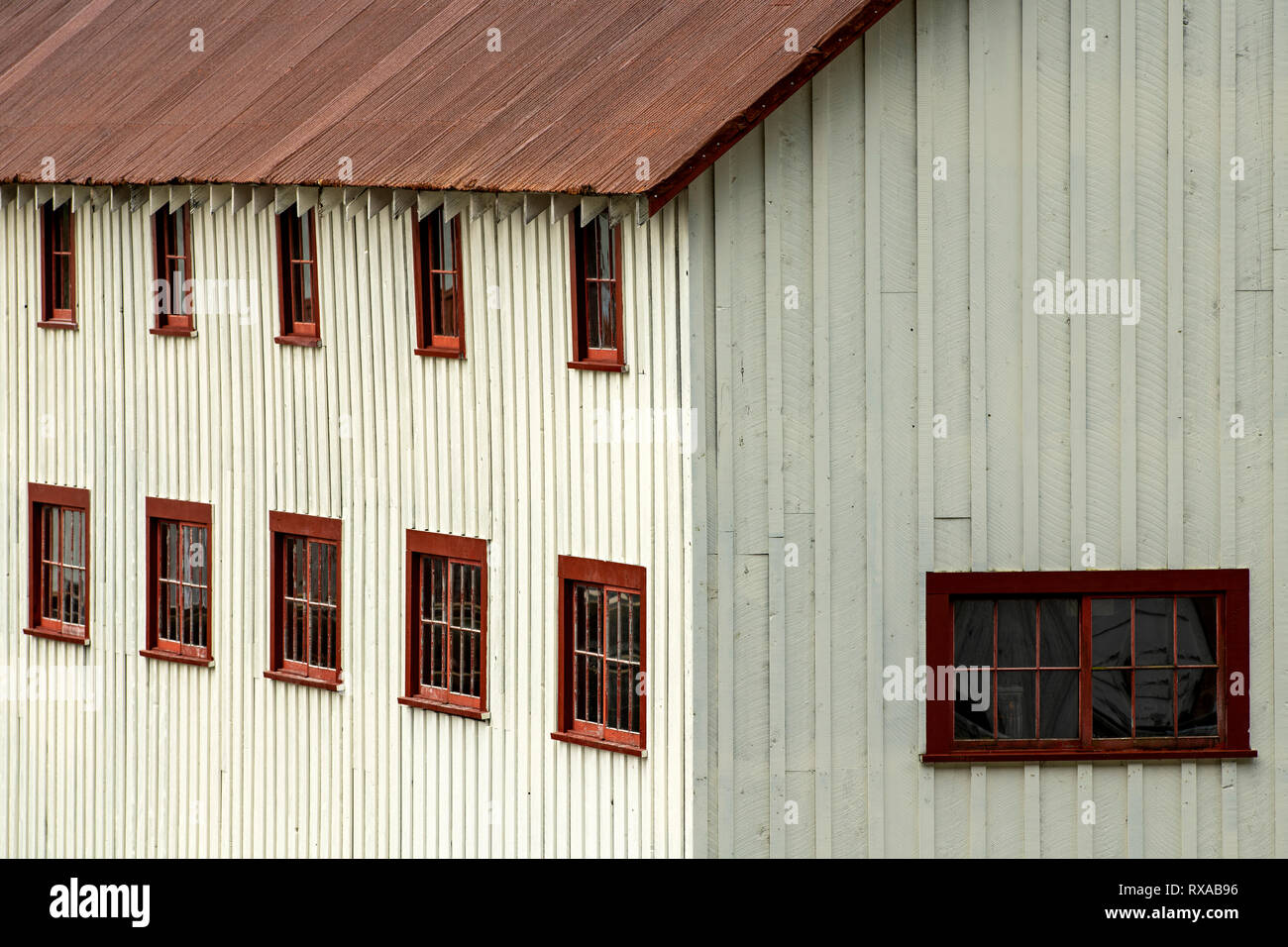 North Pacific Cannery National Historic Site, Port Edward, BC, Kanada (in der Nähe von Prince Rupert) Stockfoto