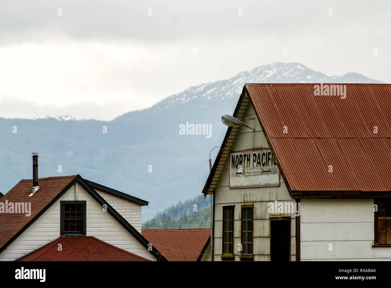 North Pacific Cannery National Historic Site, Port Edward, BC, Kanada (in der Nähe von Prince Rupert) Stockfoto