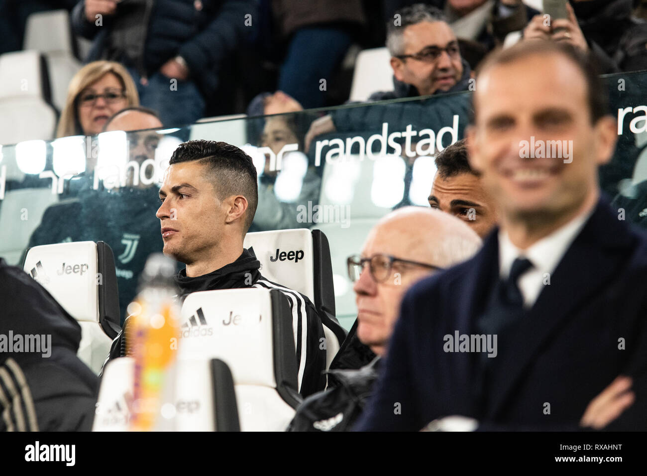 Turin, Italien. 08 Mär, 2019. von Juventus Turin während der Seria ein Fußballspiel: Juventus vs Udinese. Juventus Turin gewann 4-1 bei der Allianz Stadion in Turin, 8. März 2019 Credit: Alberto Gandolfo/Pacific Press/Alamy leben Nachrichten Stockfoto