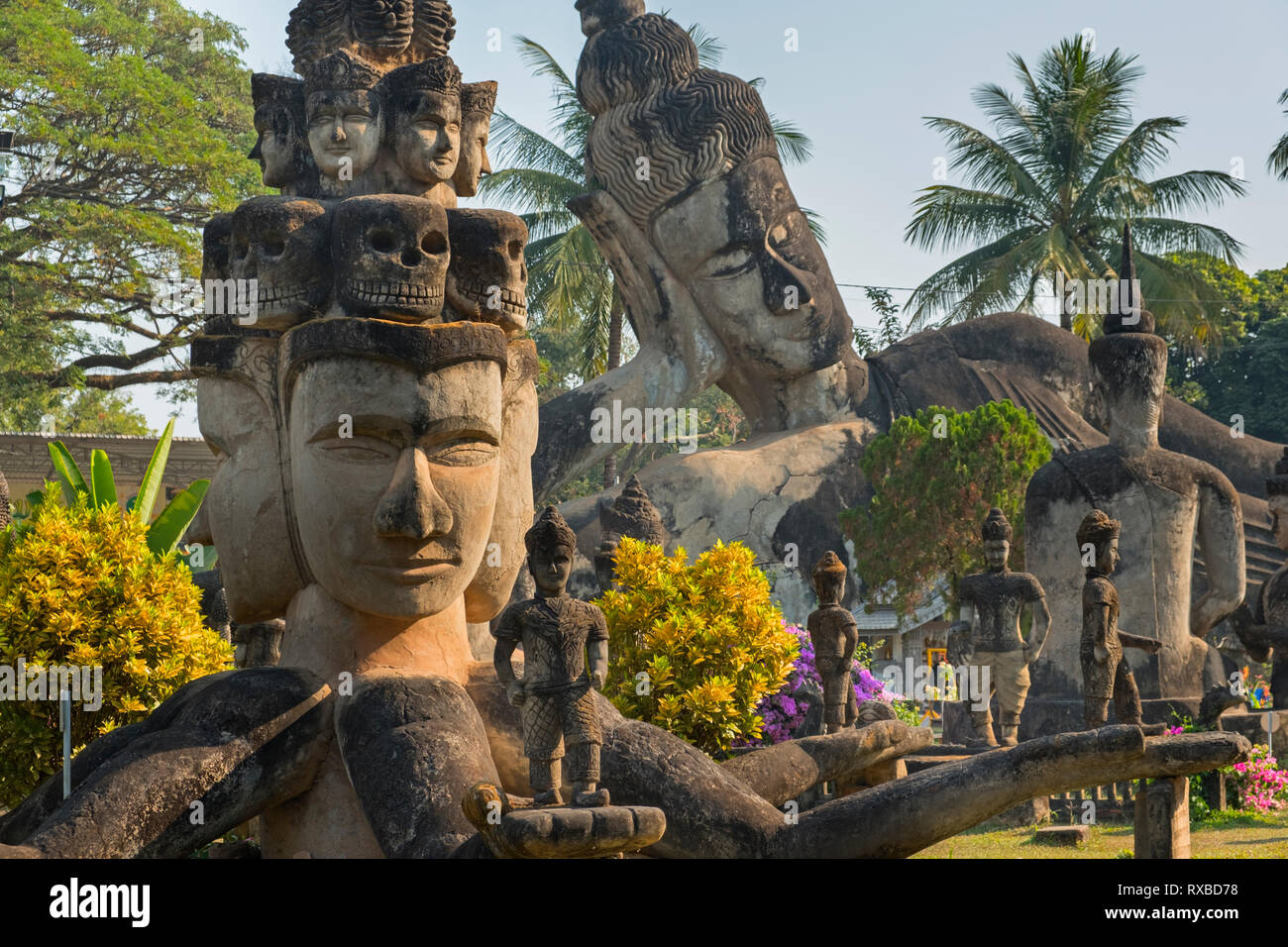 Xieng Khuan Buddha Park, Vientiane, Laos Stockfoto