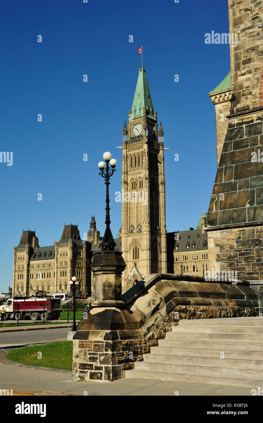 Peace Tower, Parlament Gebäuden, Ottawa, Ontario, Kanada Stockfoto