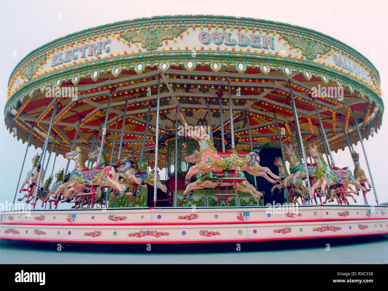 Traditionelle Merry-go-round Fahrt Stockfoto