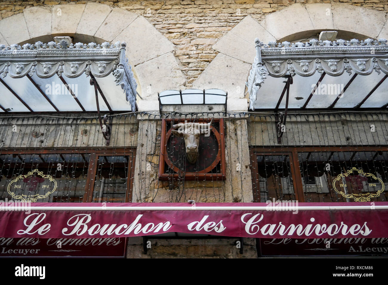 Steack House, Rue des Marroniers, Lyon, Frankreich Stockfoto
