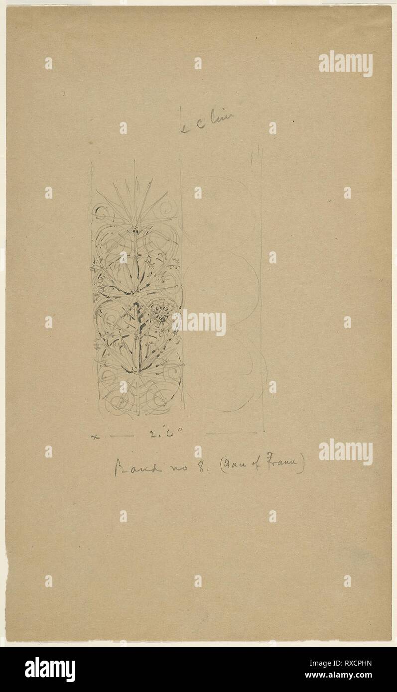 McVickers Theater, Chicago, Illinois, Skizze. Louis H. Sullivan; American, 1856-1924. Datum: 1877-1896. Abmessungen: 34,6 x 21 cm (13 5/8 x 8 1/4 in.). Graphit auf Papier. Herkunft: Madison Street, 78-84 West. Museum: Das Chicago Art Institute. Stockfoto