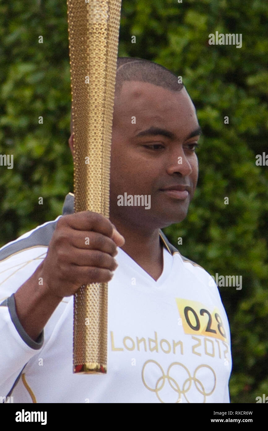 Lance Sergeant Johnson Beharry Gideon (VC) Victoria Cross britische Armee Soldat an die Streitkräfte Memorial, die National Memorial Arboretum, Staffordshire Stockfoto