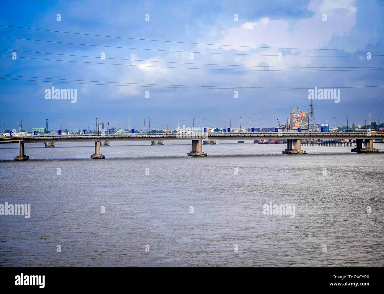 Eko Brücke in Lagos, Nigeria, eine Brücke, die verbindet das Festland Insel Lagos Lagos Stockfoto