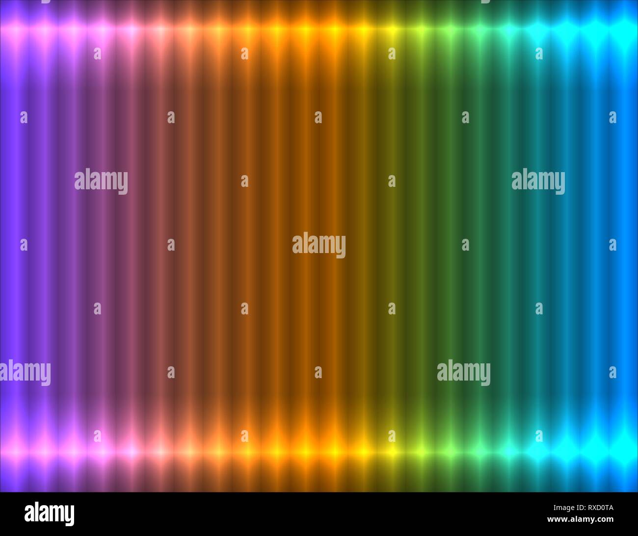 Violett, Orange und Blau pastell Farbverlauf linear Hintergrund, Neon-Effekt Stock Vektor
