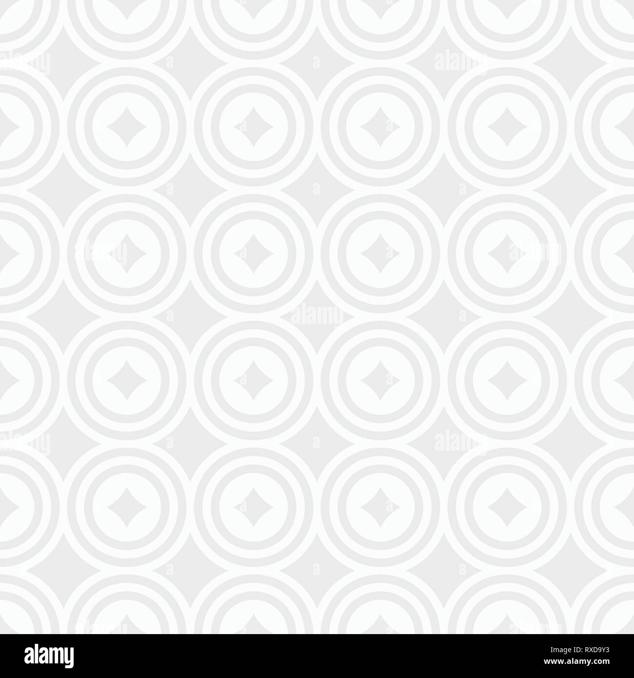 Zusammenfassung nahtlose Muster. Regelmäßig wiederkehrende geometrische Verzierung. Moderne, elegante Textur. Weiße und graue geometrische Struktur. Vector Hintergrund. Stock Vektor
