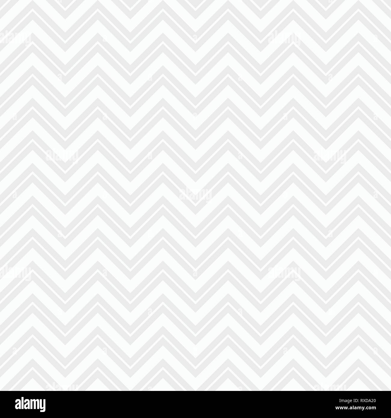 Nahtlos Zick-Zack-Muster. Zick-zack-Linien. Chevron Muster. Fischgrätmuster. Weiße und graue geometrische Struktur. Vektor monochromen Hintergrund. Stock Vektor