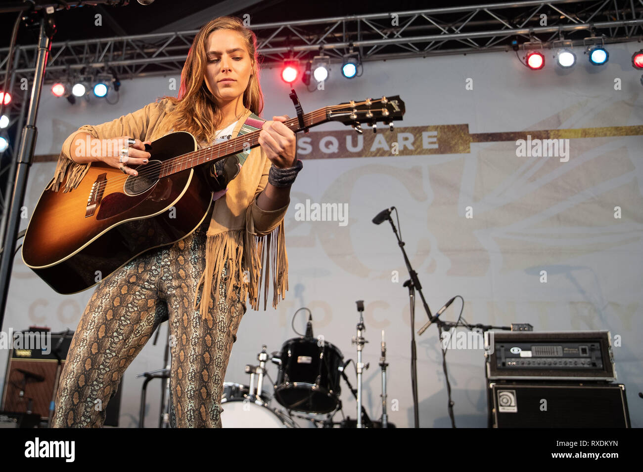 London, Großbritannien. 09 Mär, 2019. London, Großbritannien. Samstag, 9. März 2019. Country Musik Fans in der O2 Arena für Tag 2 von C2C: von Land zu Land in der O2 Arena, Kredit: Jason Richardson/Alamy leben Nachrichten Stockfoto