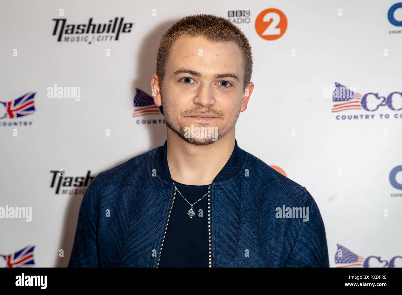London, Großbritannien. 09 Mär, 2019. London, Großbritannien. Samstag, 9. März 2019. Nazar stellt backstage am Tag 1 der C2C-Land 2 Land Festival in der O2 Arena, Kredit: Jason Richardson/Alamy leben Nachrichten Stockfoto