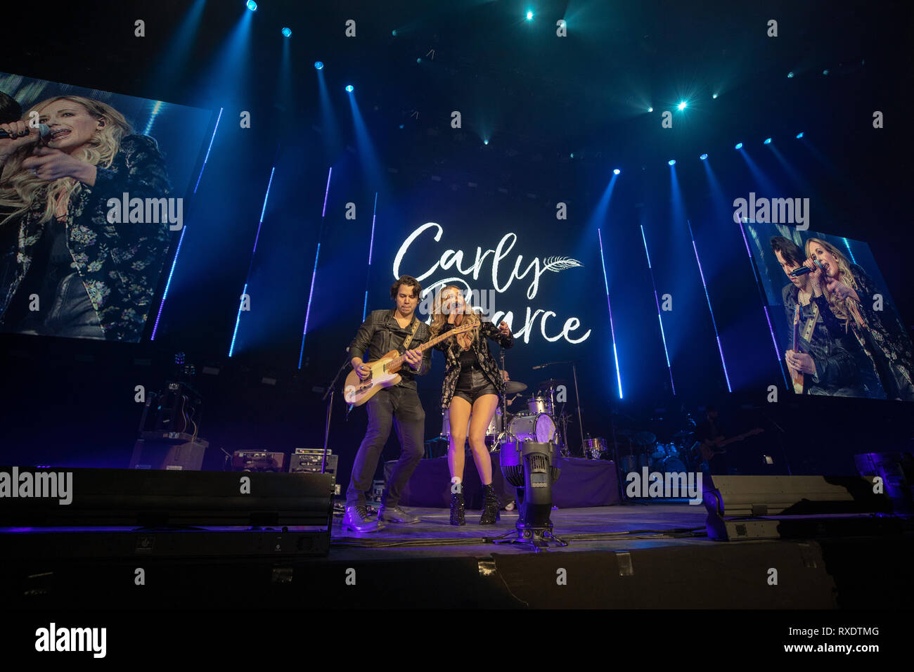 London, Großbritannien. 09 Mär, 2019. London, Großbritannien. Samstag, 9. März 2019. Carly Pearce ausführen an Tag 2 von C2C: Land zu Land Festival in der O2 Arena, Kredit: Jason Richardson/Alamy leben Nachrichten Stockfoto