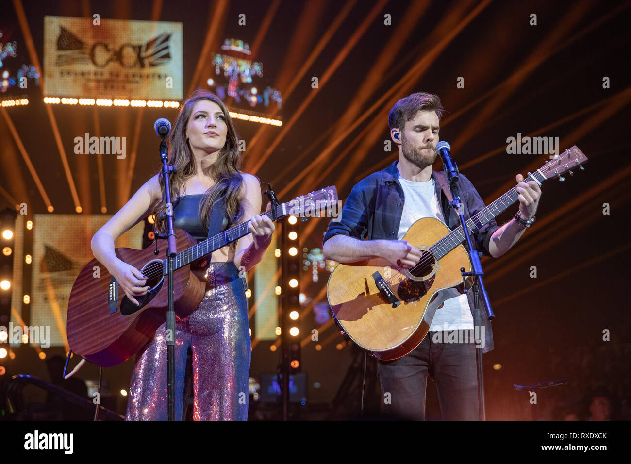 London, Großbritannien. 09 Mär, 2019. London, Großbritannien. Samstag, 9. März 2019. Catherine McGrath auf der Bühne im Rampenlicht an Tag 2 von C2C: Land zu Land Festival in der O2 Arena, Kredit: Jason Richardson/Alamy leben Nachrichten Stockfoto
