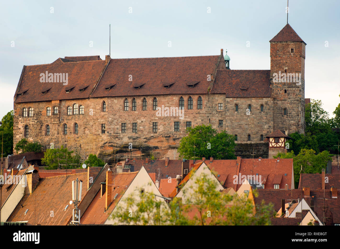 Deutschland, Bayern, Franken, Nürnberg, Kaiserburg Stockfoto