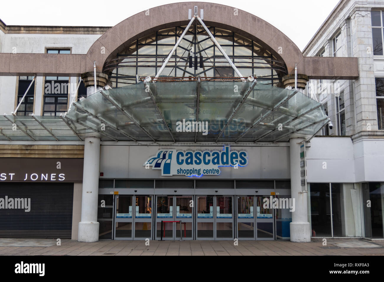 Cascades Einkaufszentrum, Portsmouth, Hampshire, Großbritannien Stockfoto
