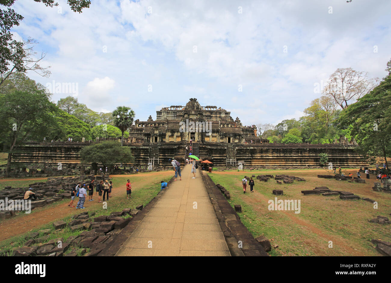 Baphuon in Angkor Wat in Kambodscha Stockfoto