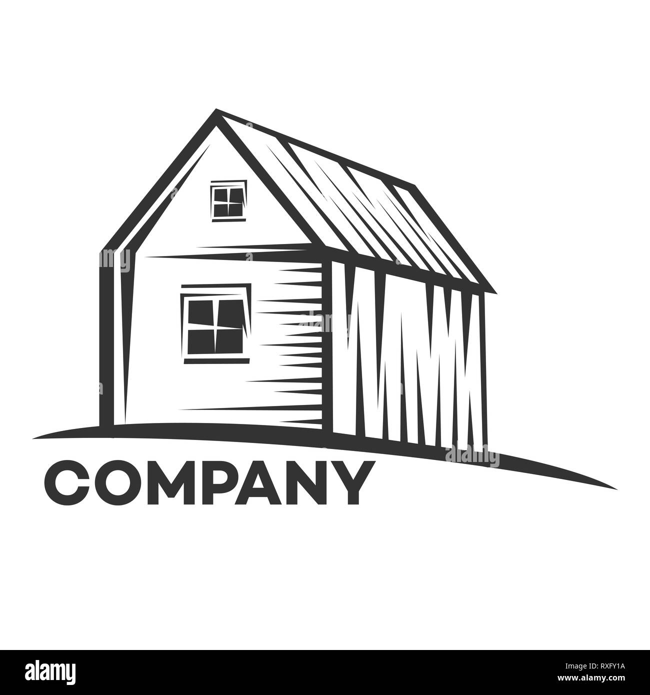 Immobilien-logo Stockfoto