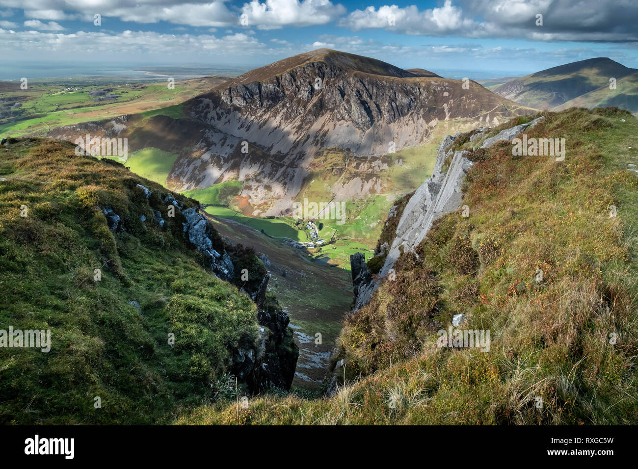 Mynydd Mawr von Y Garn, Nantlle Ridge, Snowdonia National Park, North Wales, UK Stockfoto