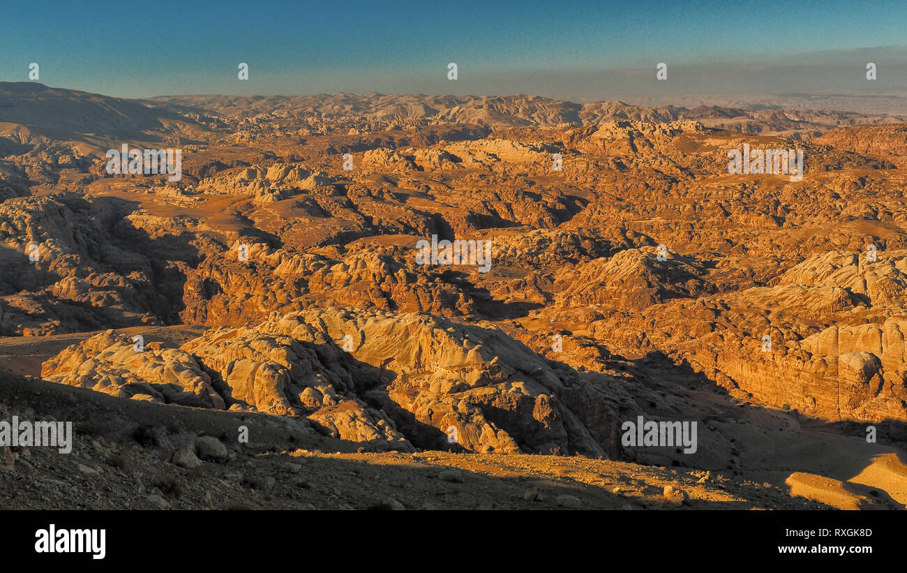 Ash Mövenpick Resort Petra. Jordan. Eine typische Jordanische Landschaft. Stockfoto