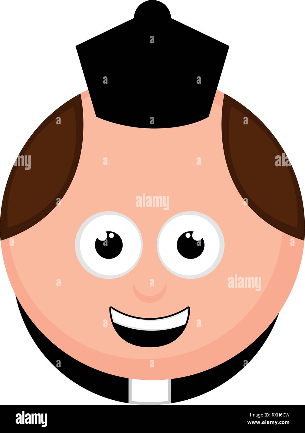 Isolierte Priester avatar Cartoon Stock Vektor