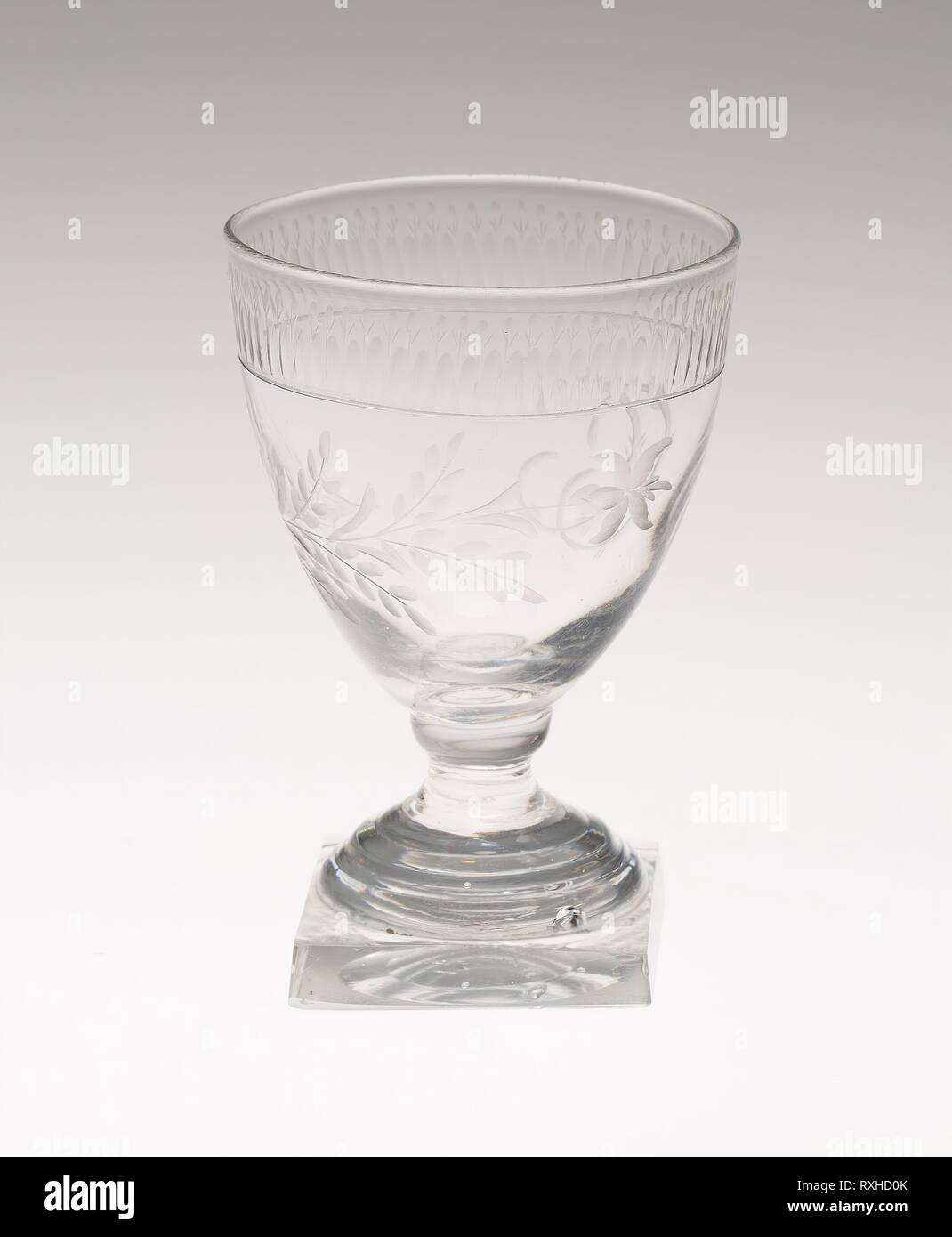 Süßigkeit Glas. England. Datum: 1785-1795. Maße: 8,7 cm (3 7/16 in.). Glas. Herkunft: England. Museum: Das Chicago Art Institute. Stockfoto