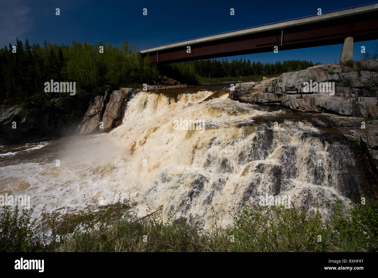 Opinaca Fluss, Eeyou Istchee James Bay, Quebec, Kanada Stockfoto