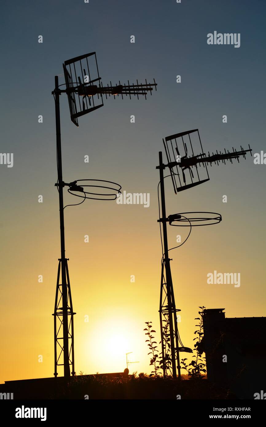 Antennen, Antennen Stockfoto