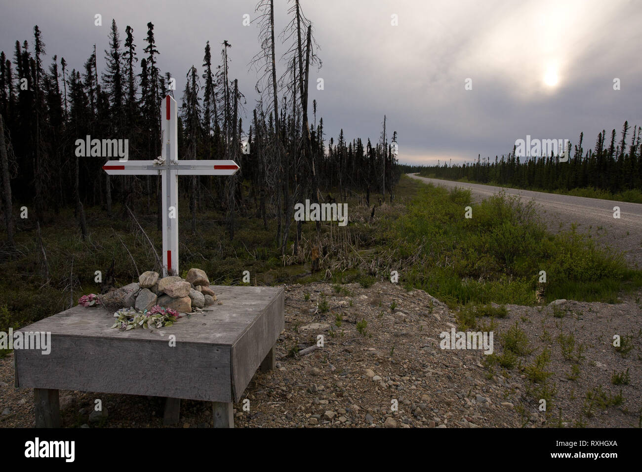 Eeyou Istchee waskaganish Straße, James Bay, Quebec, Kanada Stockfoto