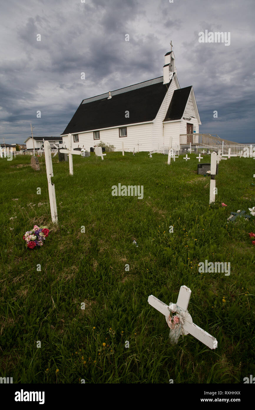 Waskaganish, Eeyou Istchee James Bay, Quebec, Kanada Stockfoto