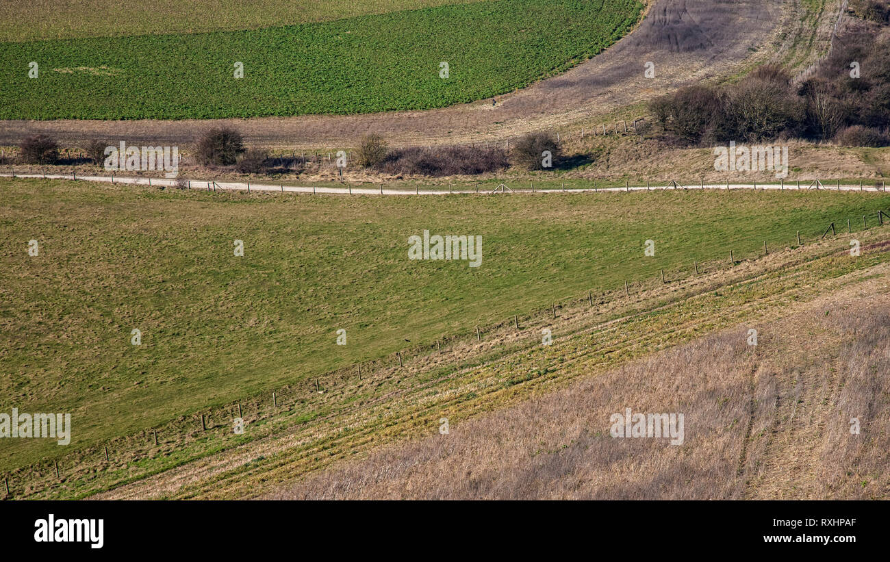 South Downs Landschaft Stockfoto