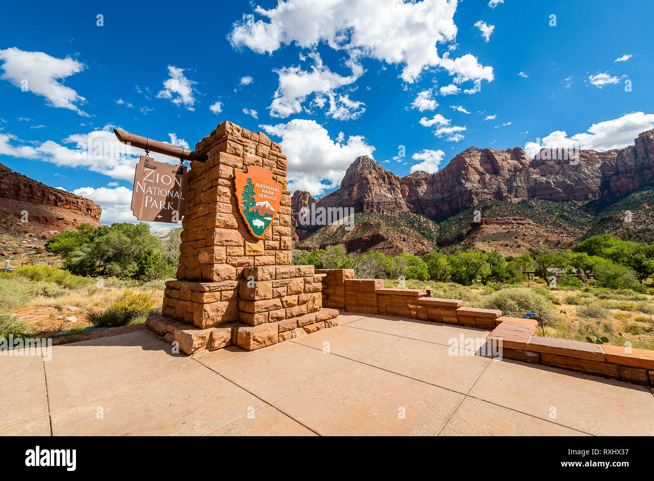 Zion Nationalpark, Utah Stockfoto