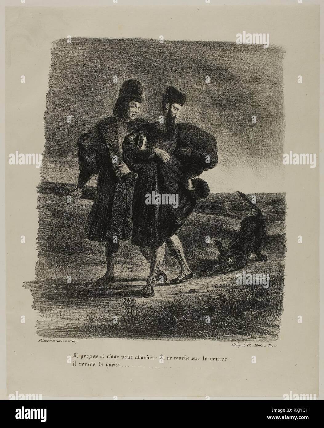 Mephistopheles et le barbet Fotos und Bildmaterial in hoher Auflösung