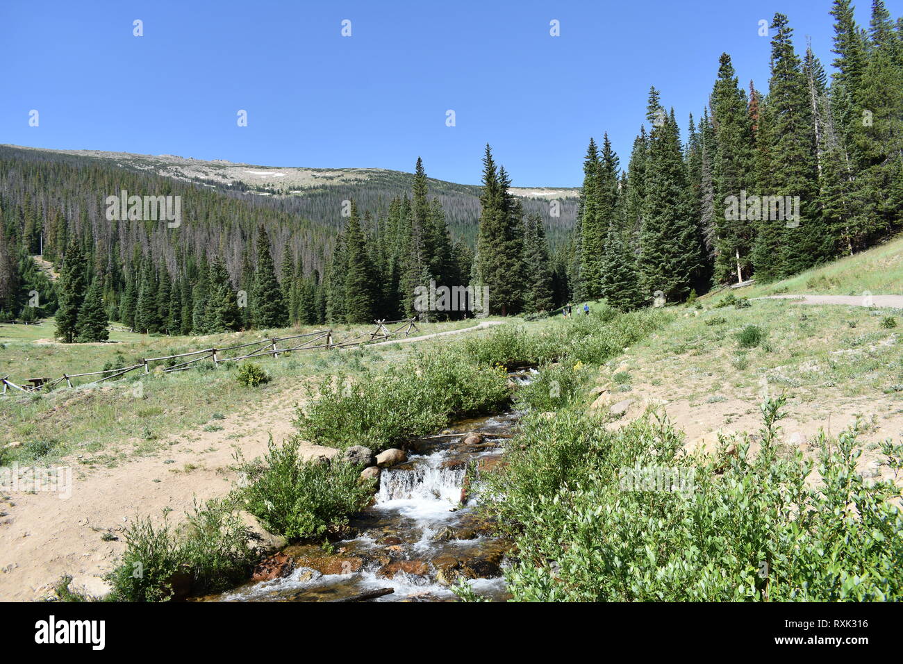 Wanderweg Ansichten in Boulder, Colorado Stockfoto