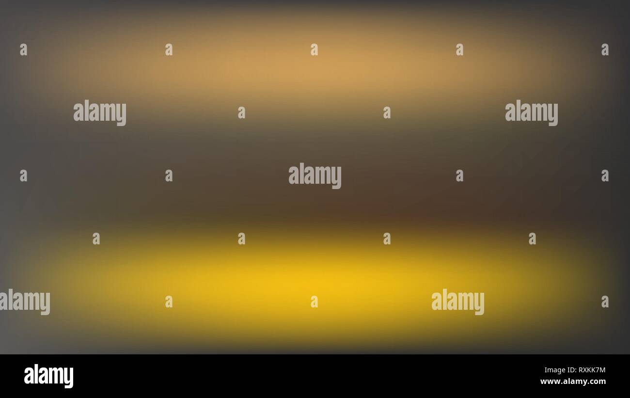 Vector blur Hintergrund mit zwei horizontalen goldenen Flecken. web Stock Vektor