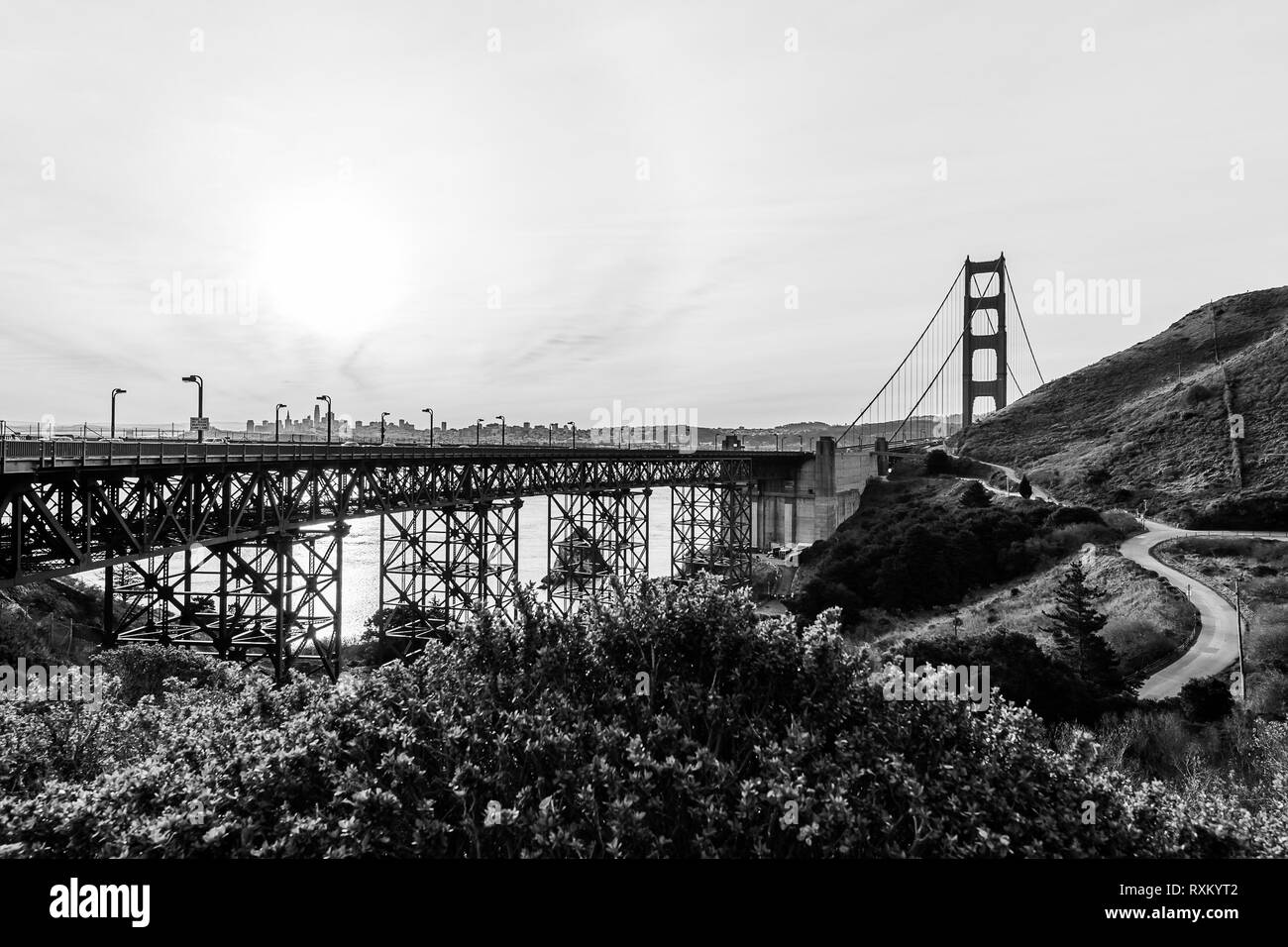 Die Golden Gate Bridge Stockfoto