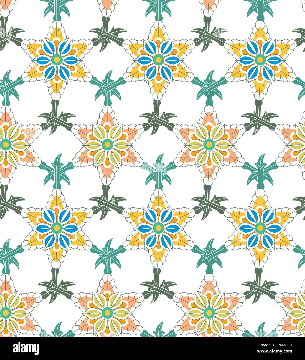 Chinesische Blumenmuster Vektor Floral Background Stock Vektorgrafik Alamy