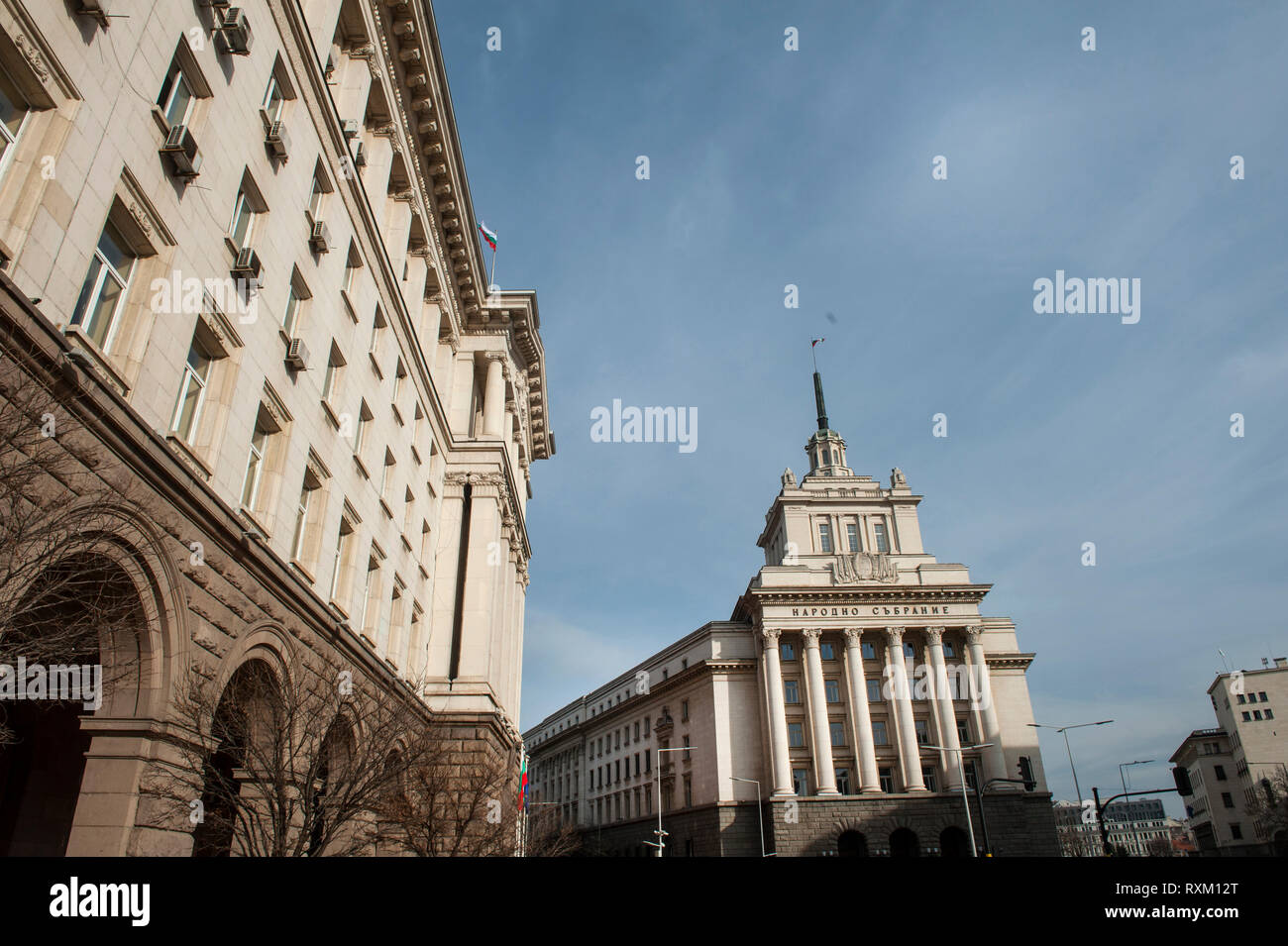 Die ehemaligen Kommunistischen Partei Haus, Sofia, Bulgarien Stockfoto