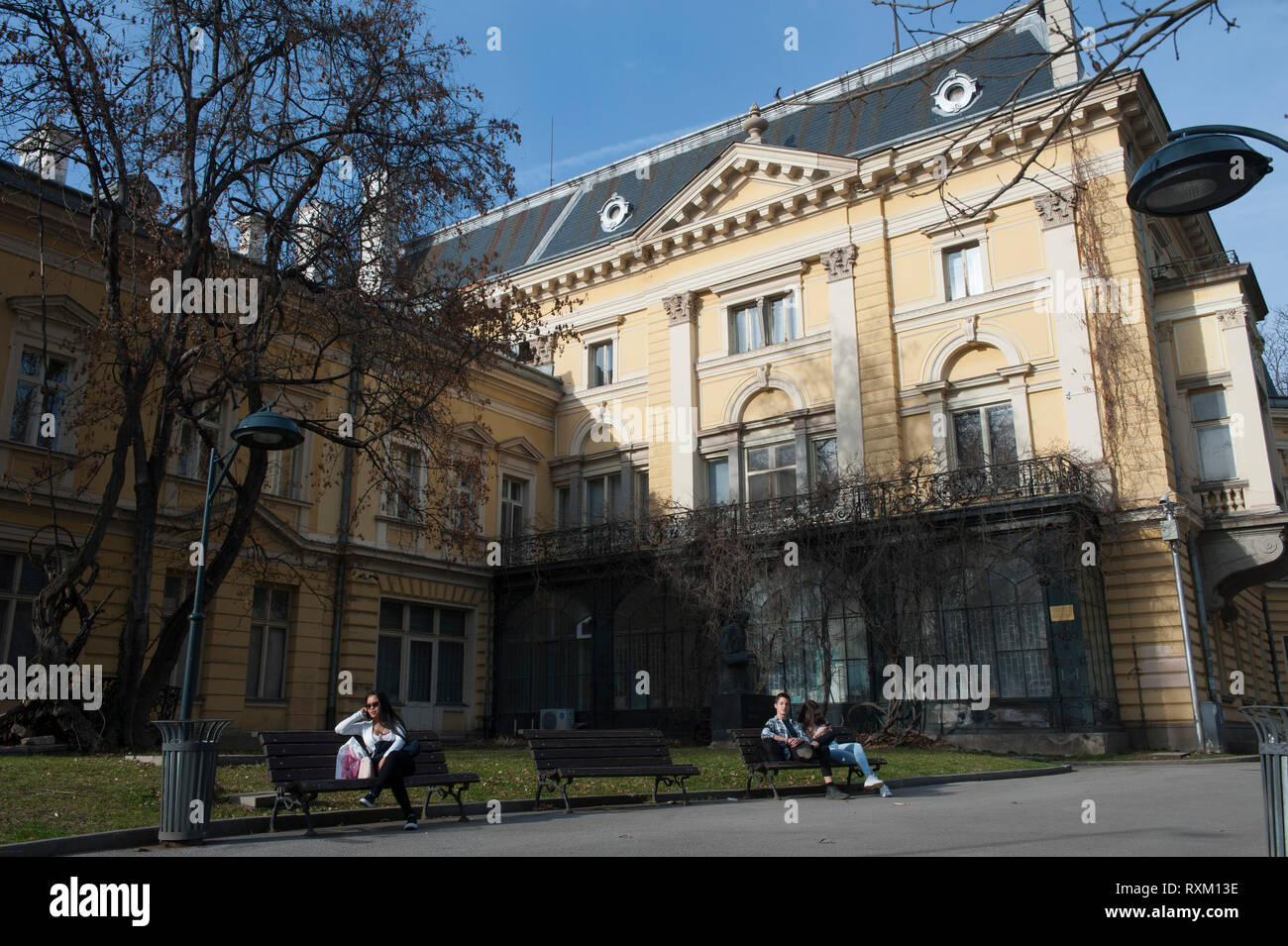 Sofia, die National Art Gallery ehemaligen Royal Palace, Park, Bulgarien Stockfoto
