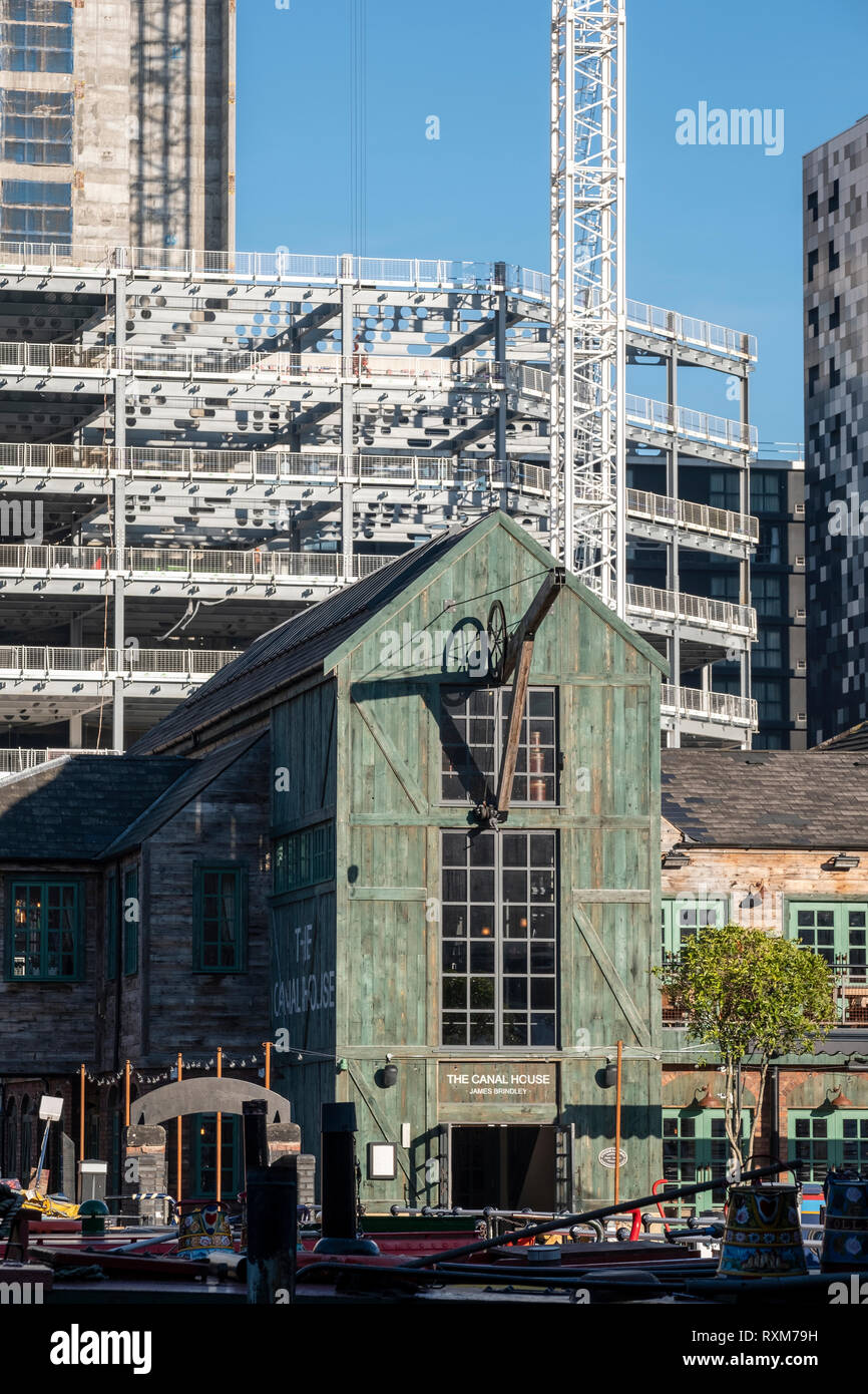 Das Canal House, Gas Street Basin, Birmingham, Großbritannien Stockfoto