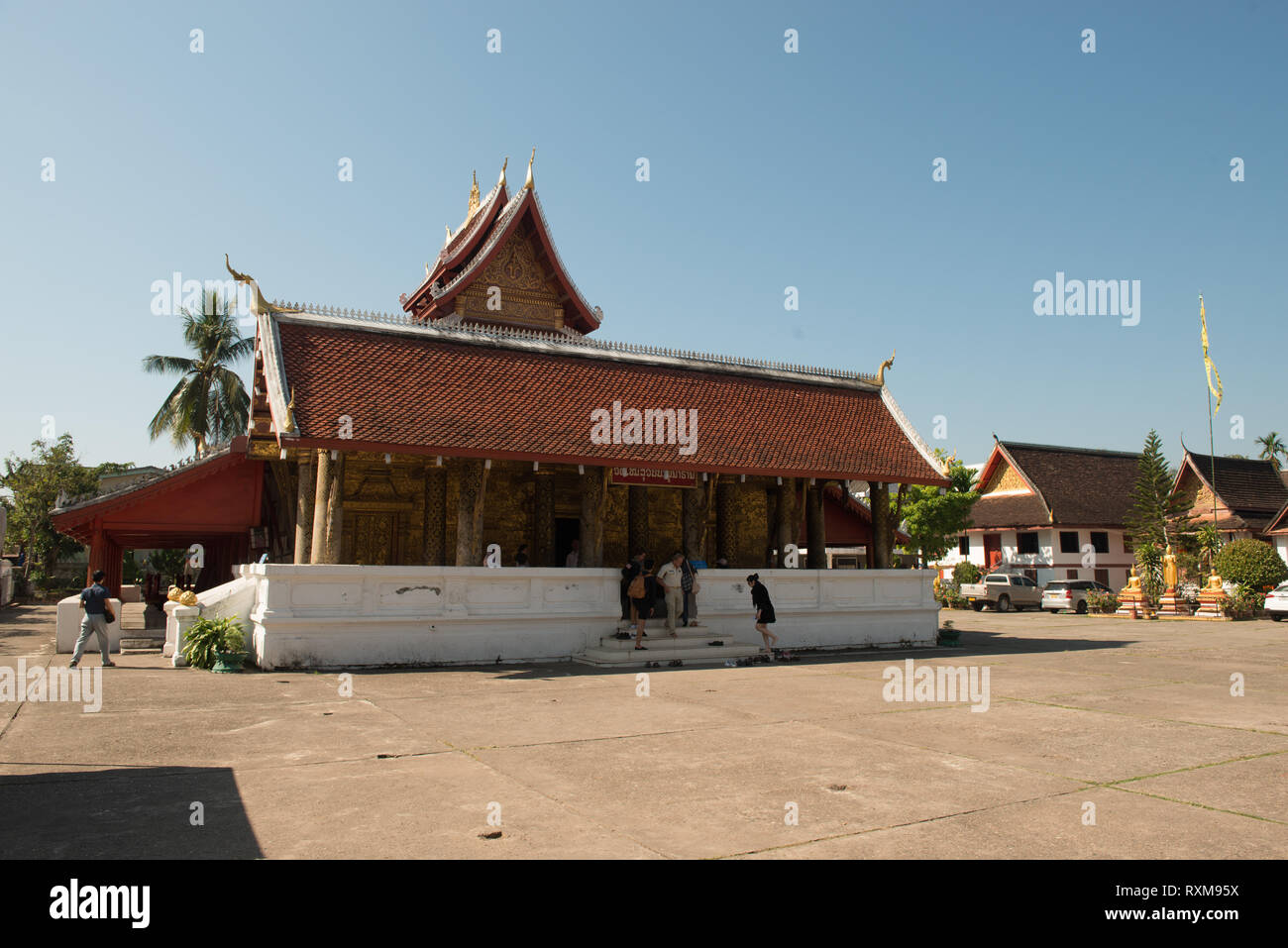 Die Tempel von Luang Prabang Stockfoto