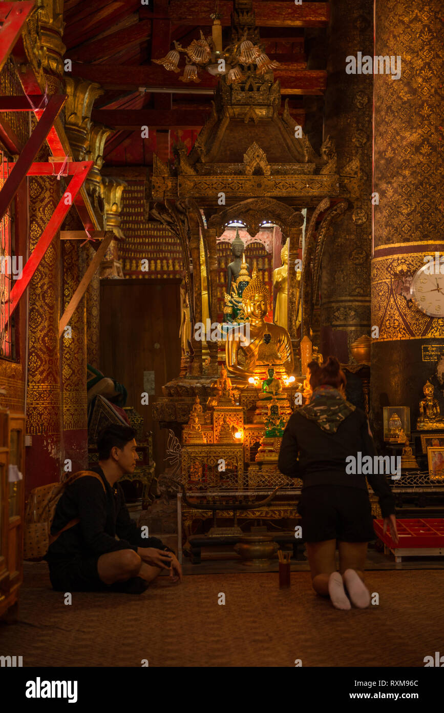 Die Tempel von Luang Prabang Stockfoto