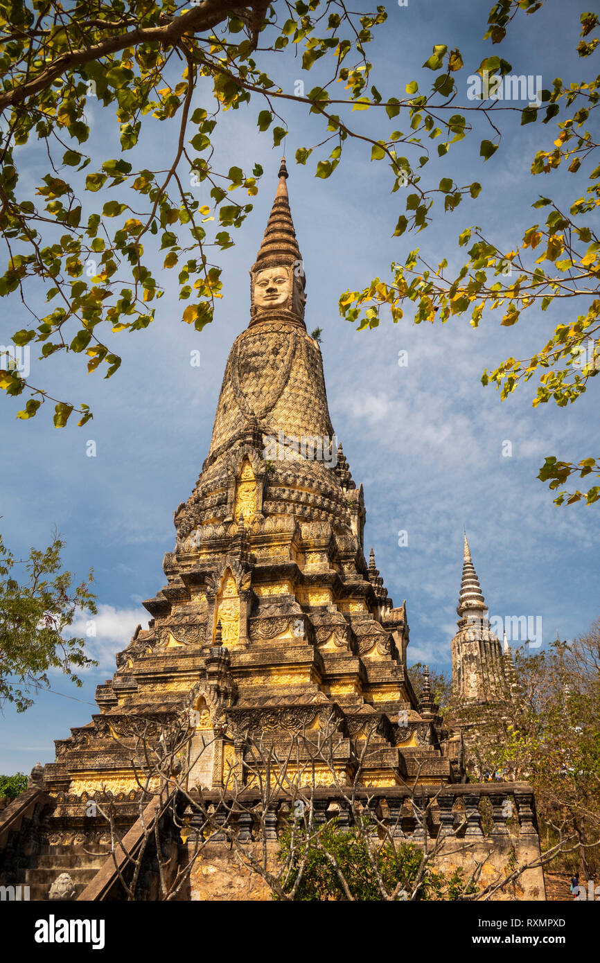 Kambodscha, Phnom Penh, Oudong, Mak Proum Stupa, Ruhestätte von König Monivong d 1941 Stockfoto