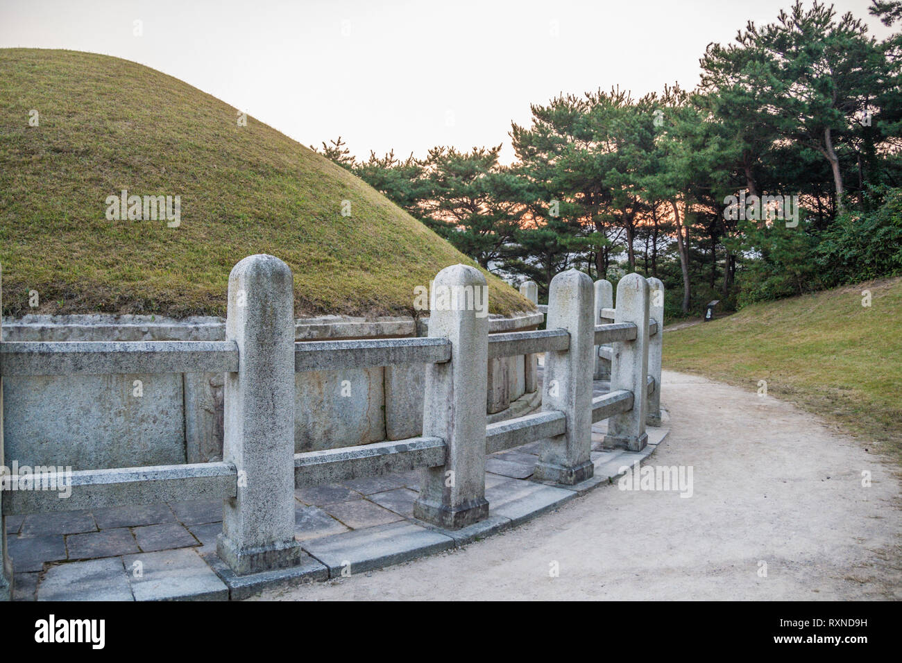 Grab von General Kim Yusin in Gyeongju-Si, Südkorea. Stockfoto