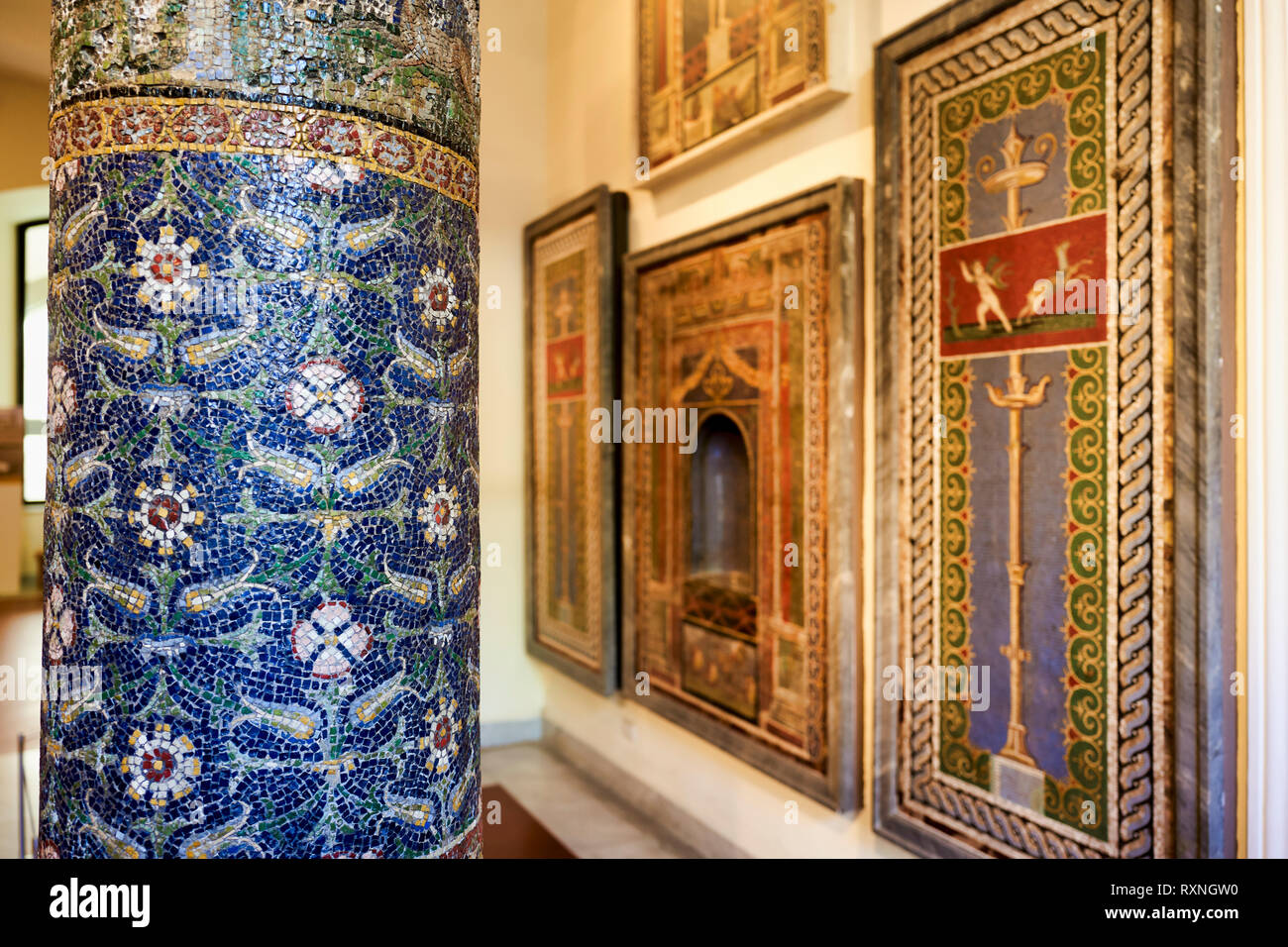 Neapel Kampanien Italien. Das Nationale Archäologische Museum von Neapel (Museo Archeologico Nazionale di Napoli) ist eine wichtige Italienischen archäologischen mu Stockfoto