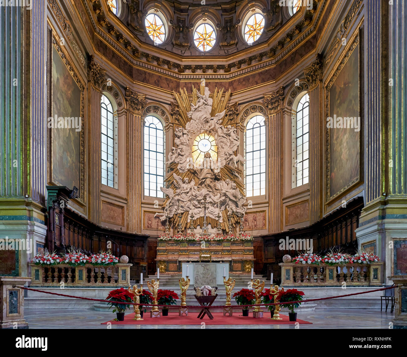 Neapel Kampanien Italien. Neapel Kathedrale (Duomo di Napoli, Kathedrale Santa Maria Assunta oder Kathedrale San Gennaro) ist eine römisch-katholische Cathedra Stockfoto