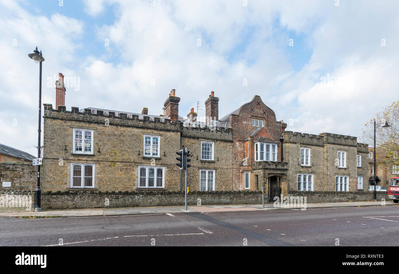 Capron Haus, eine alte Gymnasium Gebäude im North Street, Midhurst, West Sussex, England, UK. Stockfoto