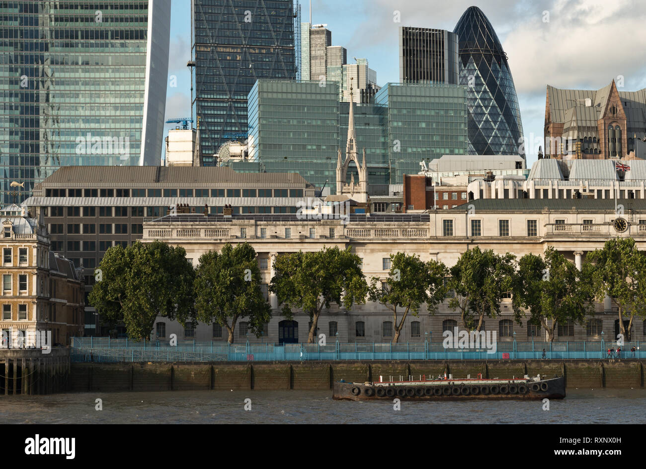 City of London auf der anderen Seite der Themse ab 2013, London UK Stockfoto