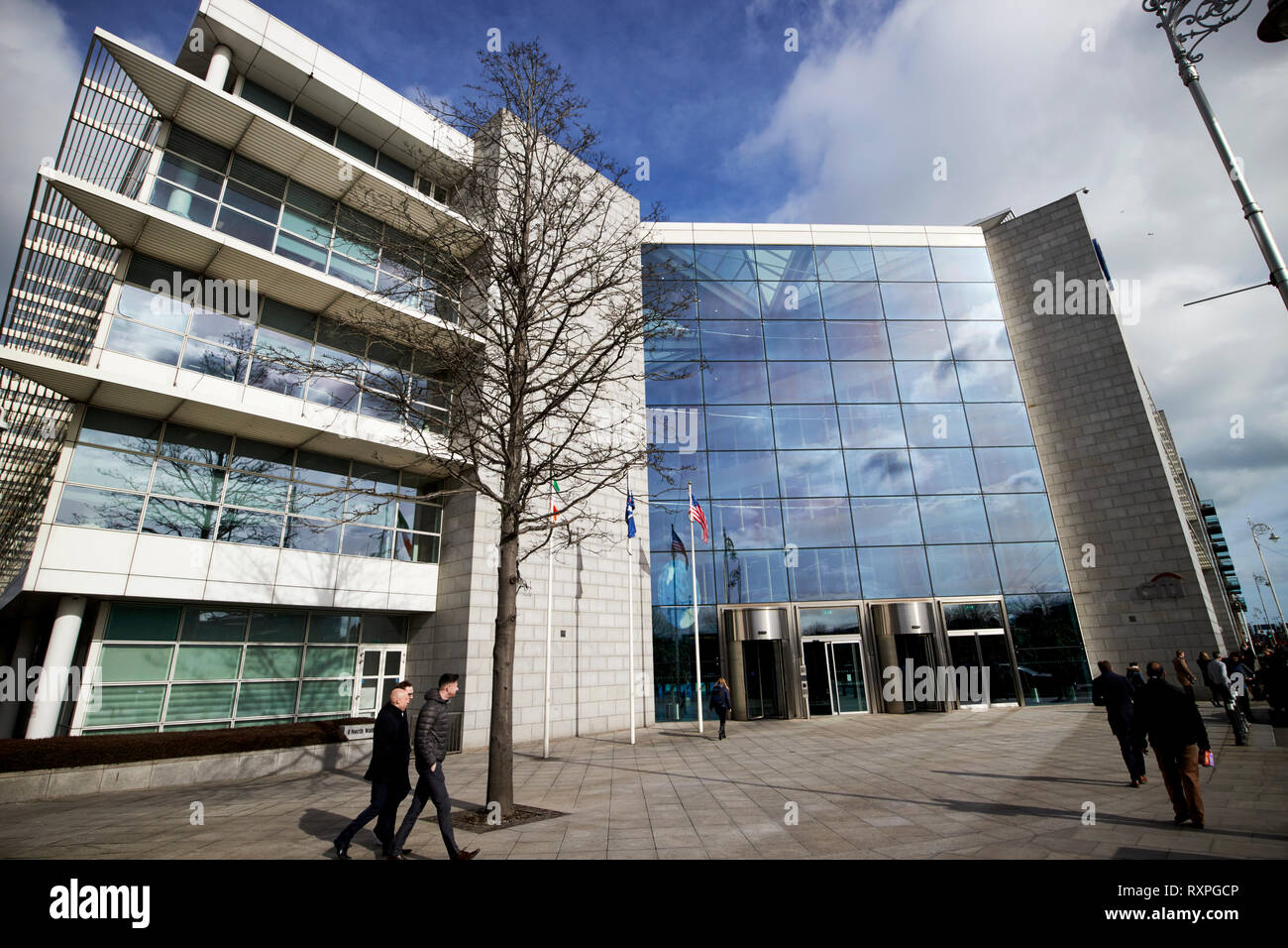 Citibank Citi Group Niederlassungen Europa HQ1 North wall Quay north station Dublin Irland Europa Stockfoto